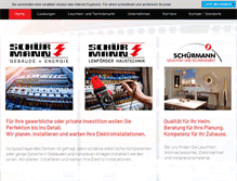 Tablet Screenshot of elektro-schuermann.com